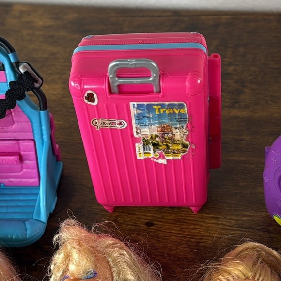 Barbie Doll Collection with Pink and Yellow Outfits set Of 8 Barbies & 4 Toys - Picture 5 of 12